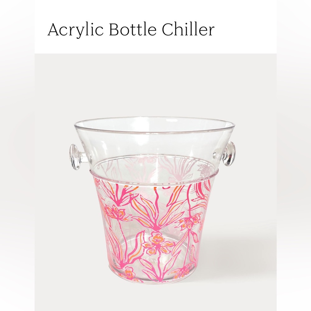 NIB Lilly Pulitzer GWP drink chiller / ice bucket in lovely long stems